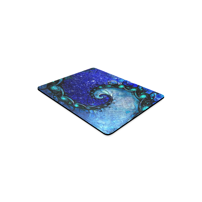 Scorpio Spiral Mousepad -- Nocturne of Scorpio Fractal Astrology Rectangle Mousepad