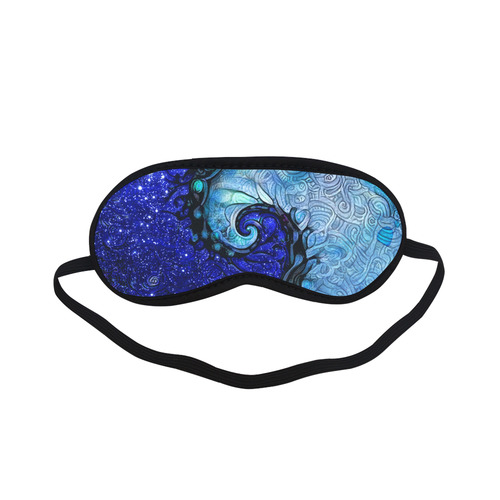 Scorpio Spiral Sleeping Mask -- Nocturne of Scorpio Fractal Astrology Sleeping Mask