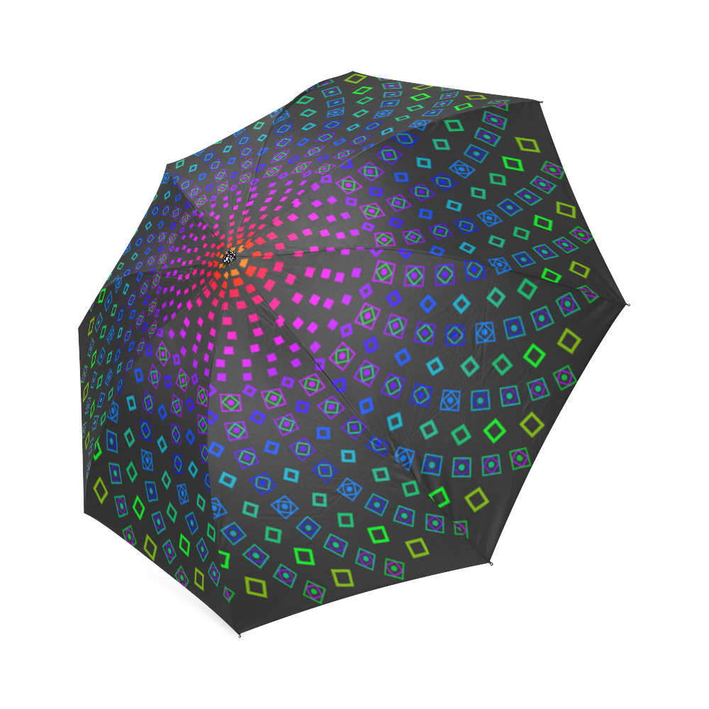 Colorful Fibonacci Mandala by ArtformDesigns Foldable Umbrella (Model U01)