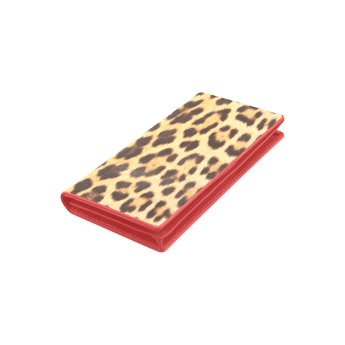 Leopard Skin Women's Leather Wallet (Model 1611)