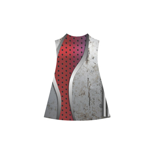 3D metal texture Alcestis Slip Dress (Model D05)