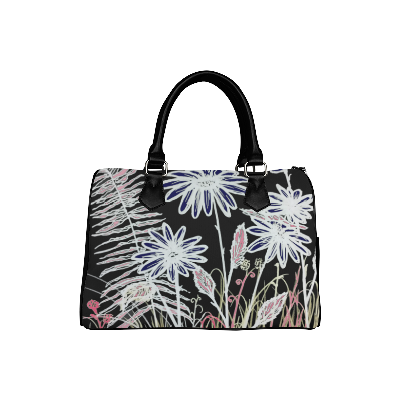 Midnight Garden Boston Handbag (Model 1621)