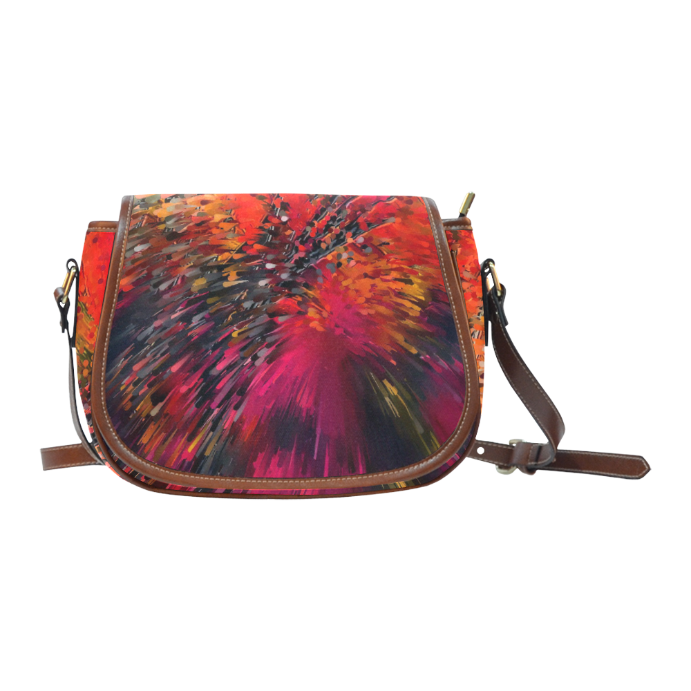 Explosion Fall by Artdream Saddle Bag/Large (Model 1649)