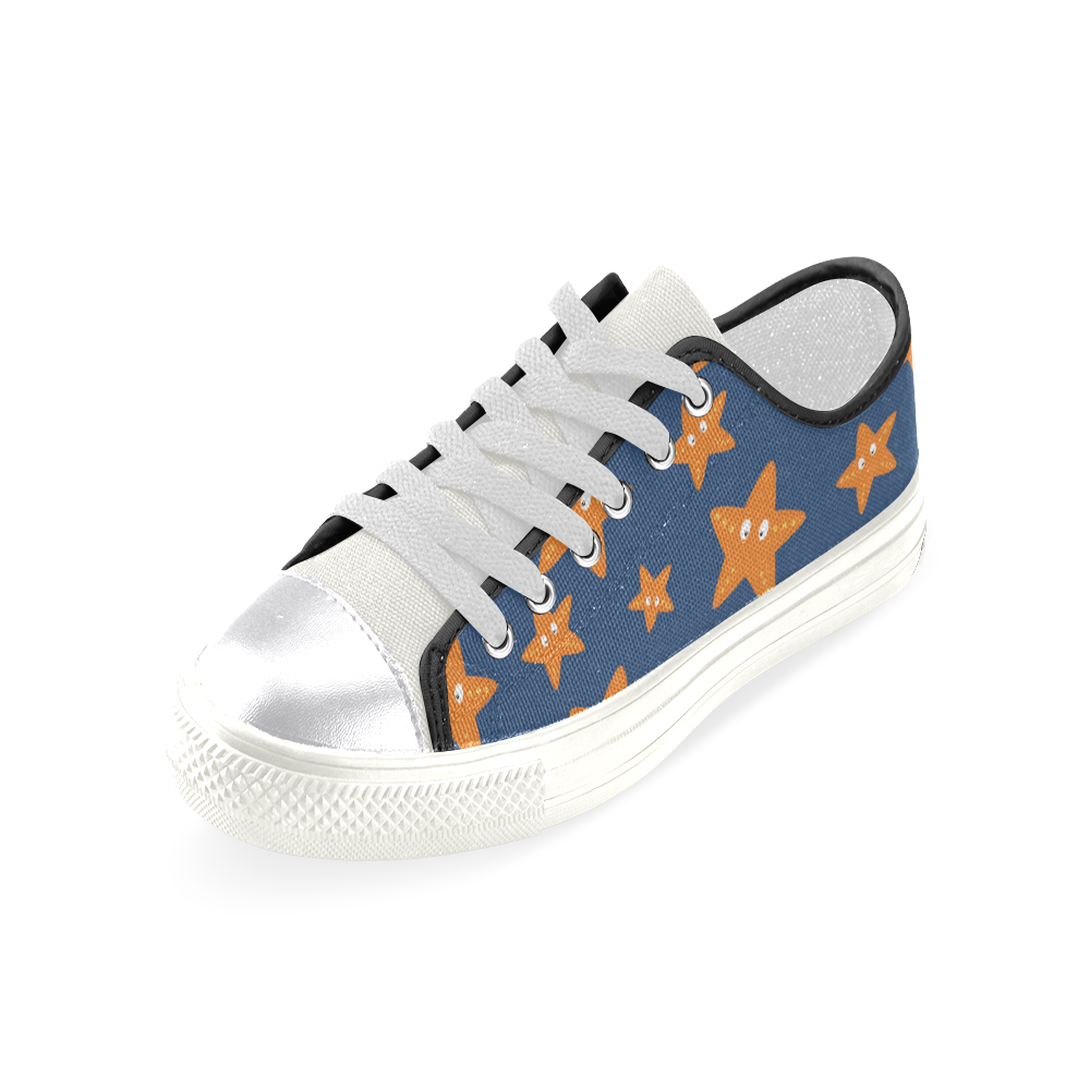 Cute starfish   - cute and sea Women's Classic Canvas Shoes (Model 018)
