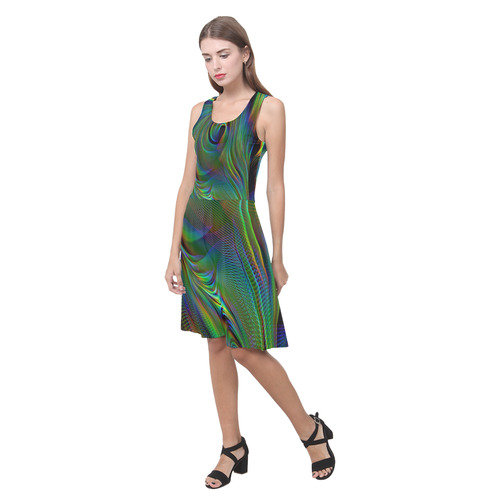 Abstract fractal movements Atalanta Casual Sundress(Model D04)