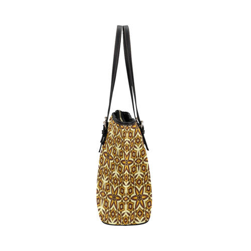 Star Colorful Pattern Print Leather Tote Bag main image 1