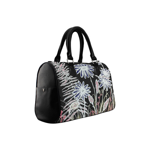 Midnight Garden Boston Handbag (Model 1621)