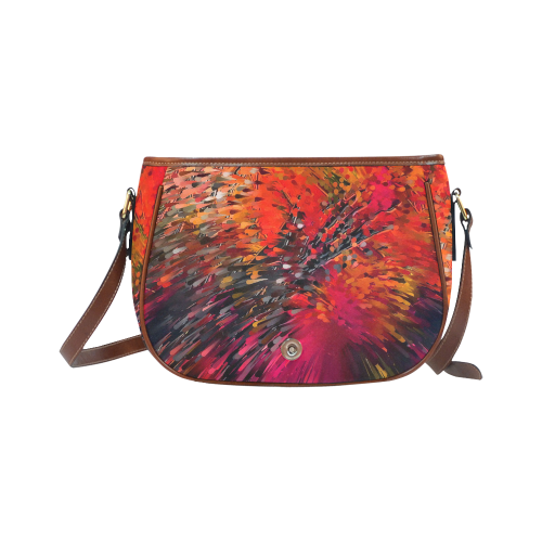 Explosion Fall by Artdream Saddle Bag/Small (Model 1649) Full Customization