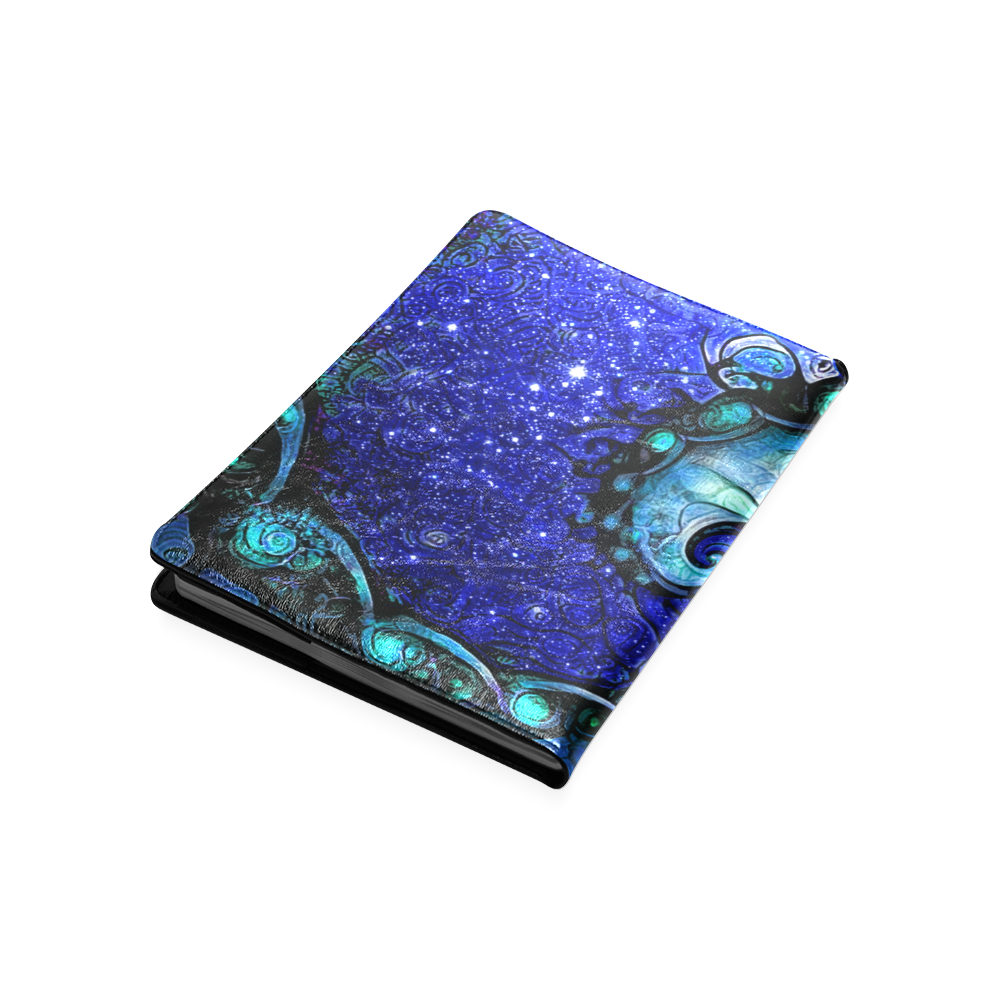 Scorpio Spiral B5 Notebook -- Nocturne of Scorpio Fractal Astrology Custom NoteBook B5
