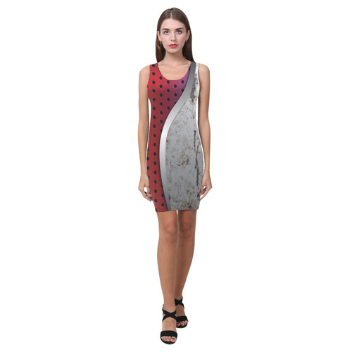 3D metal texture Medea Vest Dress (Model D06)