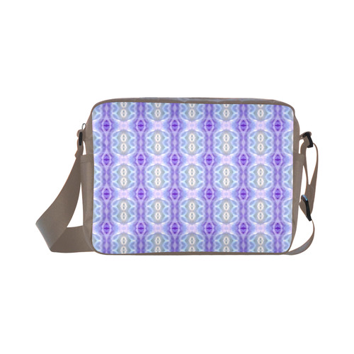 Light Blue Purple White Girly Pattern Classic Cross-body Nylon Bags (Model 1632)