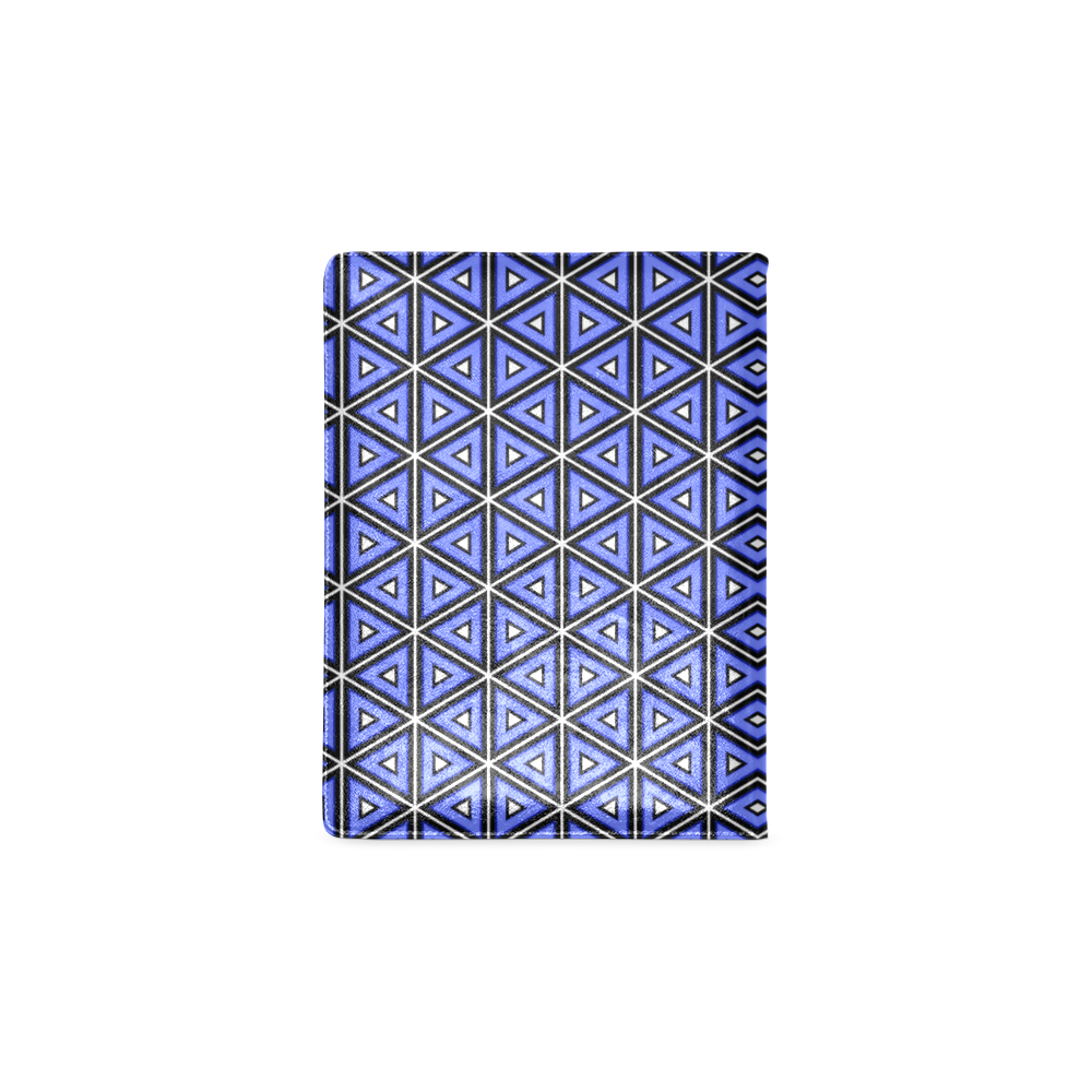 Techno blue triangles Custom NoteBook B5
