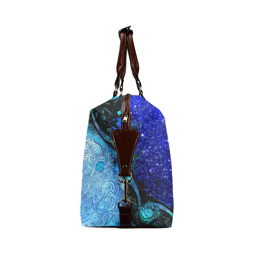 Scorpio Spiral Travel Bag -- Nocturne of Scorpio Fractal Astrology Classic Travel Bag (Model 1643)