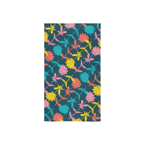 Colorful Floral Pattern Custom Towel 16"x28"