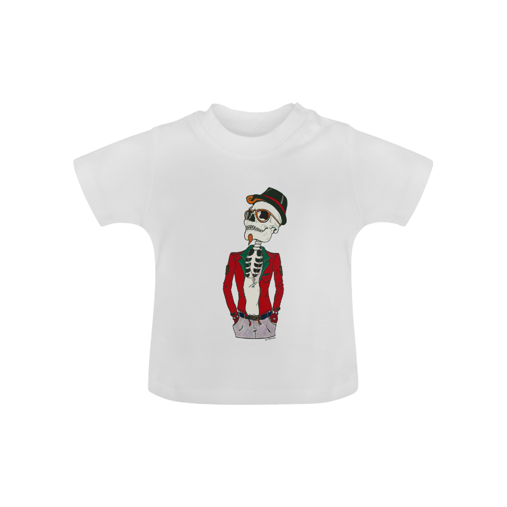 Esqueleto hipster. Baby Classic T-Shirt (Model T30)