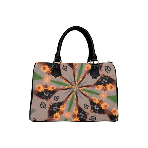 Wheels of Fire Boston Handbag (Model 1621)