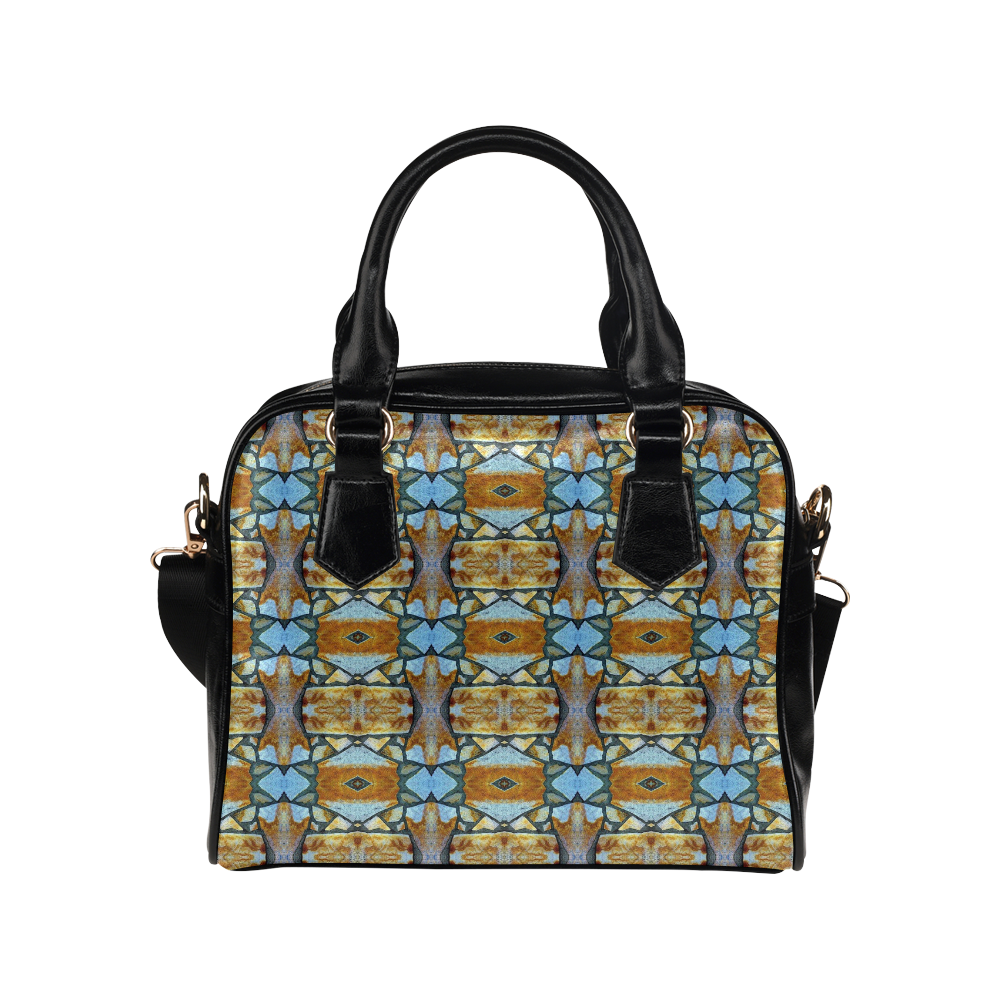 Columns Stone Pattern Shoulder Handbag (Model 1634)