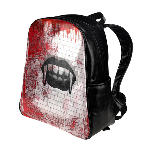 Vamp by Popart Lover Multi-Pockets Backpack (Model 1636)