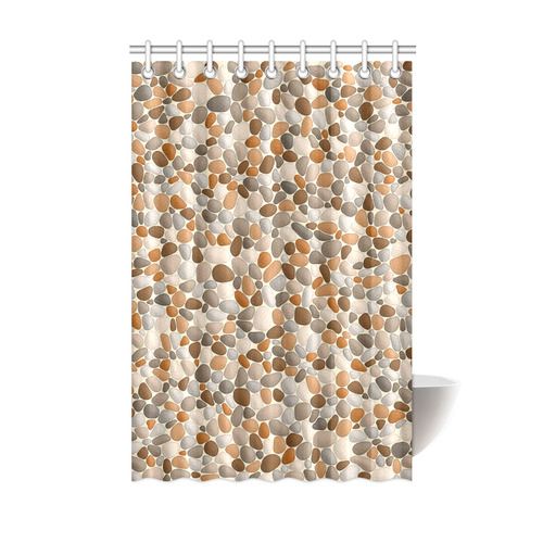 Beach Pebbles Abstract Pattern by ArtformDesigns Shower Curtain 48"x72"