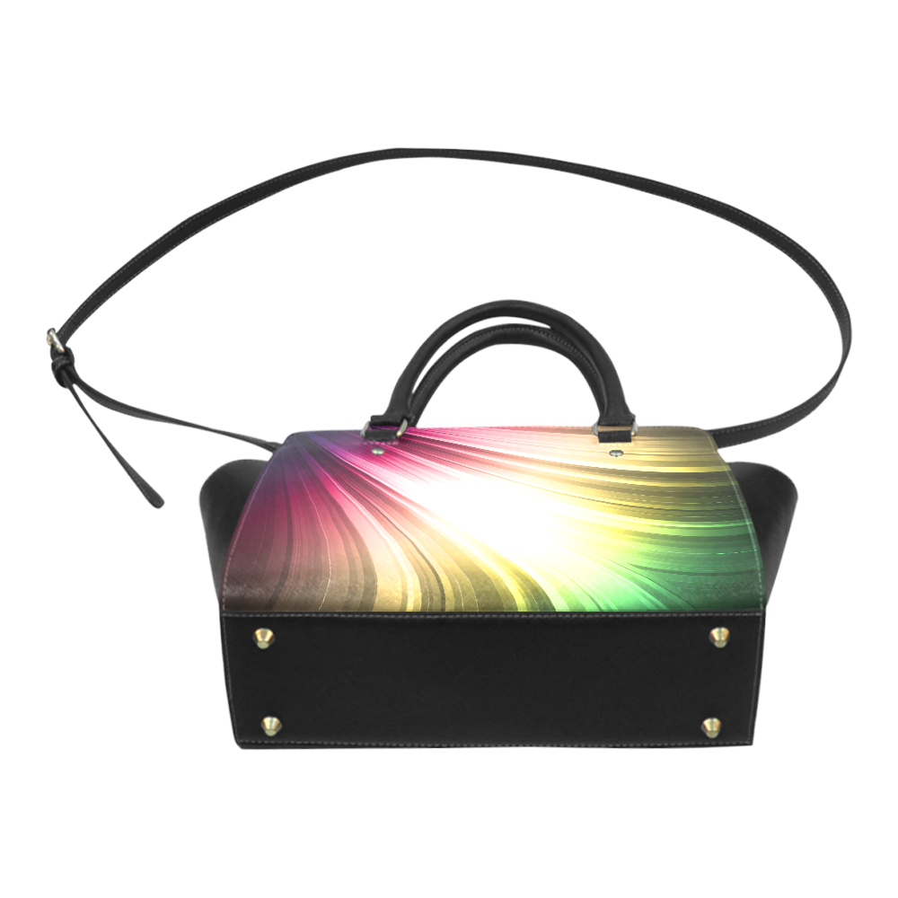 Color Waves Classic Shoulder Handbag (Model 1653)
