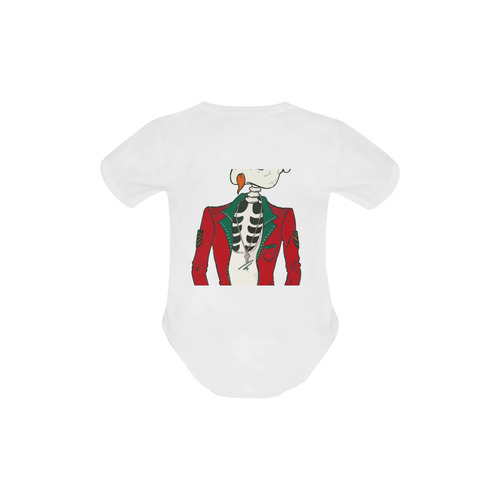 Esqueleto hipster. Baby Powder Organic Short Sleeve One Piece (Model T28)