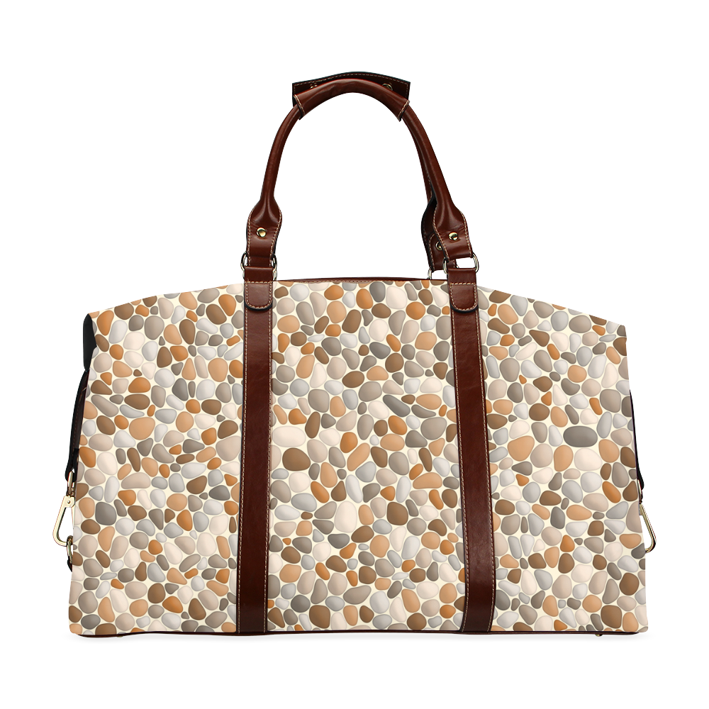 Beach Pebbles Abstract Pattern by ArtformDesigns Classic Travel Bag (Model 1643)