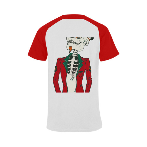 Esqueleto hipster. Men's Raglan T-shirt (USA Size) (Model T11)