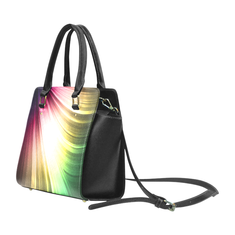 Color Waves Classic Shoulder Handbag (Model 1653)