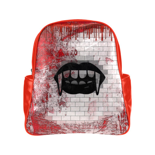 Vamp by Popart Lover Multi-Pockets Backpack (Model 1636)