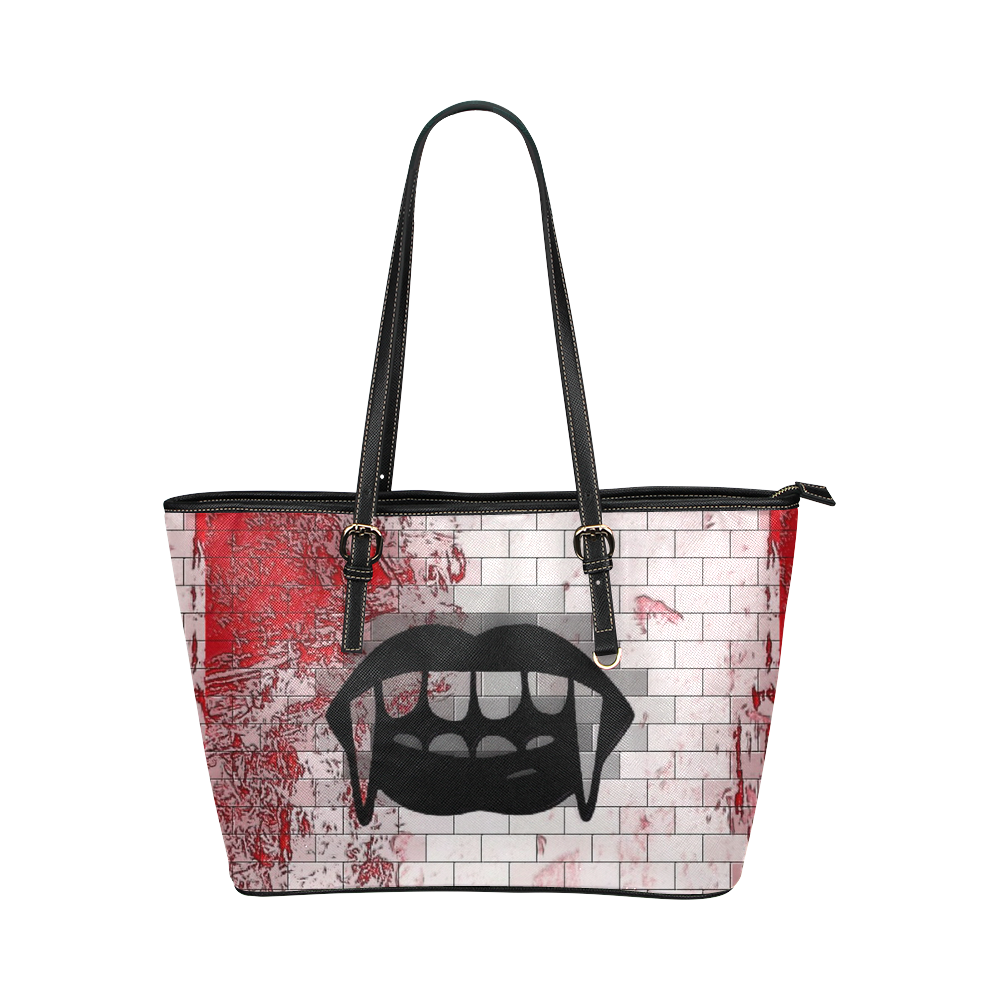 Vamp by Popart Lover Leather Tote Bag/Large (Model 1651)