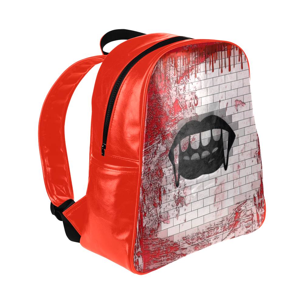 Vamp by Popart Lover Multi-Pockets Backpack (Model 1636)