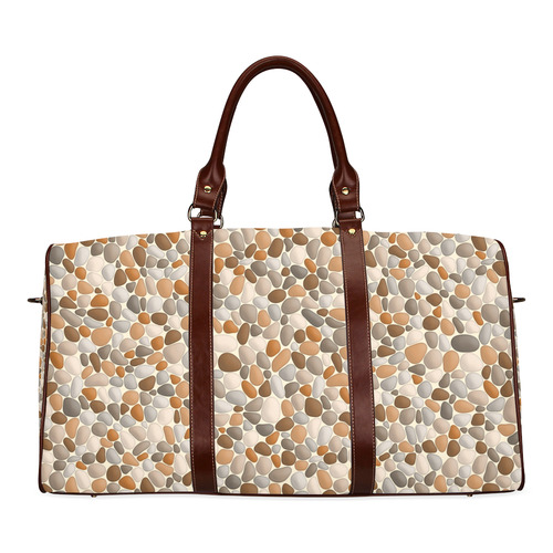 Beach Pebbles Abstract Pattern by ArtformDesigns Waterproof Travel Bag/Large (Model 1639)