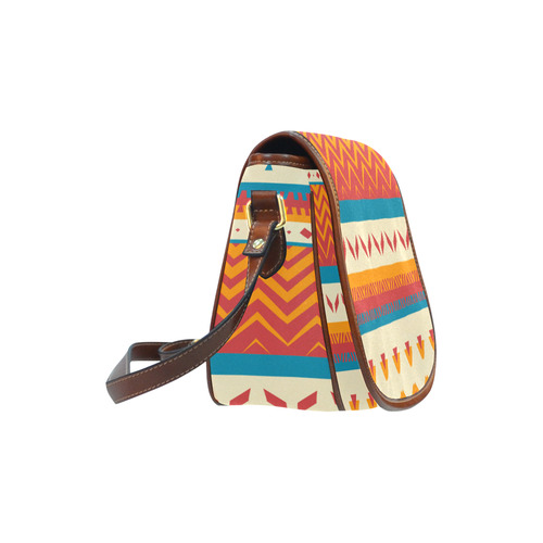 Tribal shapes Saddle Bag/Large (Model 1649)