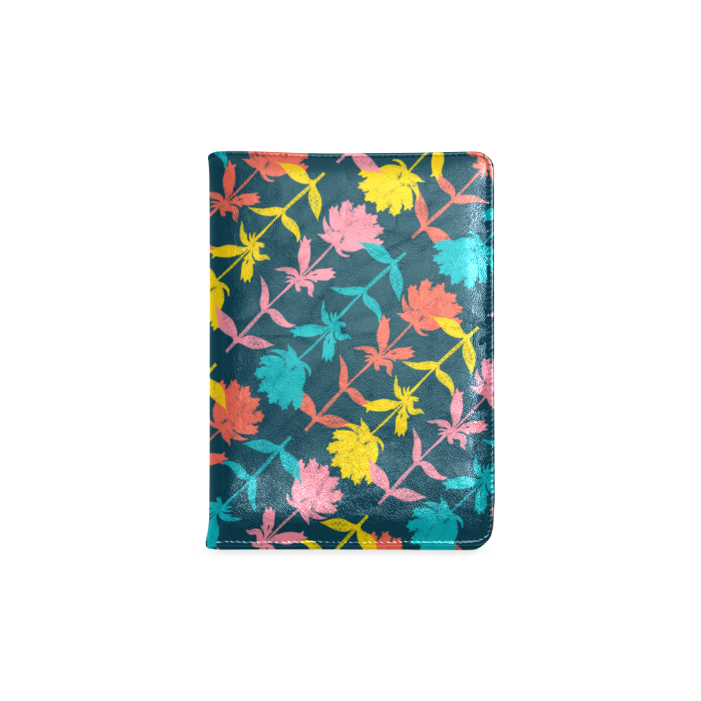 Colorful Floral Pattern Custom NoteBook A5