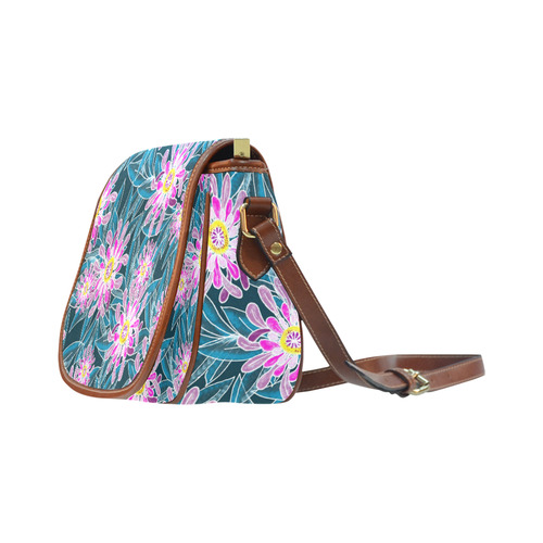 Whinsical Garden Saddle Bag/Small (Model 1649) Full Customization
