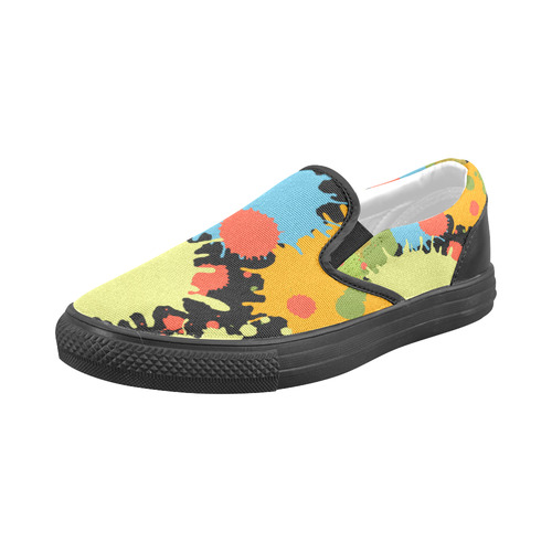 New Splash Design Men's Slip-on Canvas Shoes (Model 019)