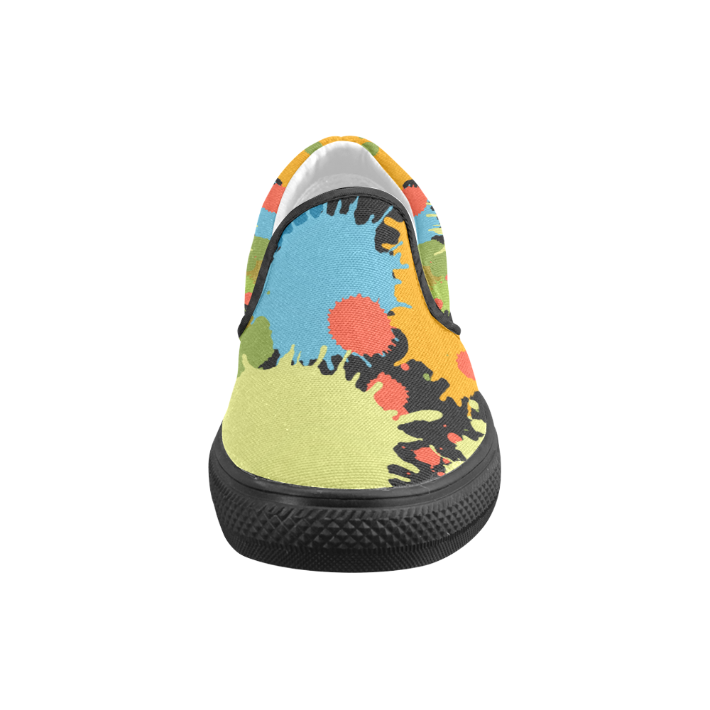 New Splash Design Men's Unusual Slip-on Canvas Shoes (Model 019)