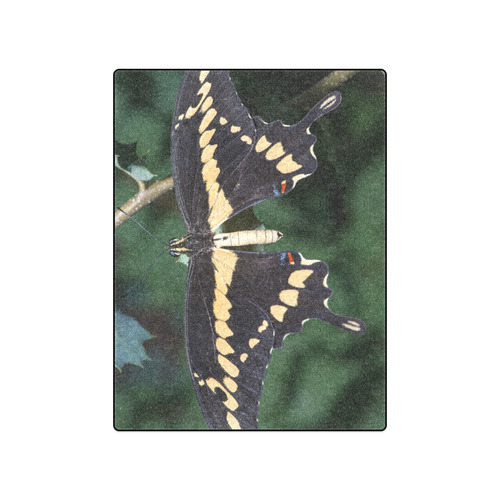 Giant Swallowtail Butterfly Blanket 50"x60"