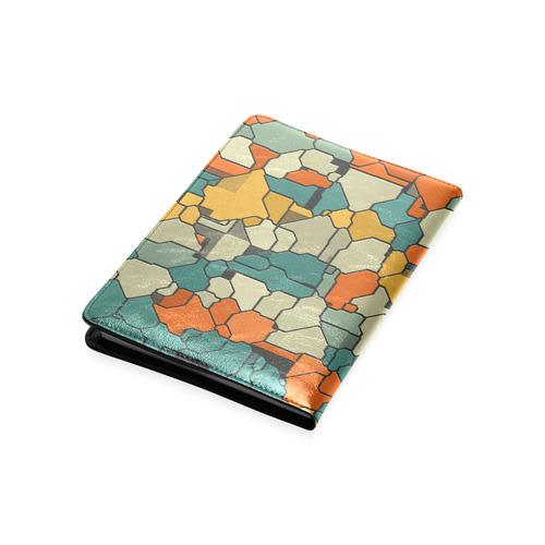 Textured retro shapes Custom NoteBook A5