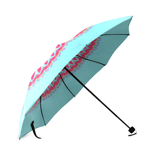 Kaleidoscope design abstract pattern Foldable Umbrella (Model U01)