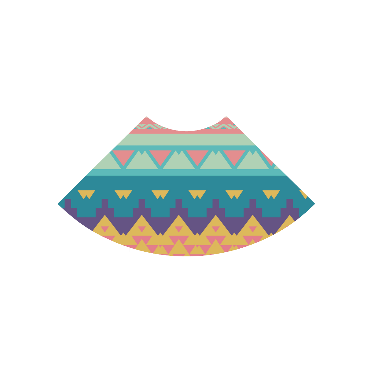 Pastel tribal design Atalanta Casual Sundress(Model D04)