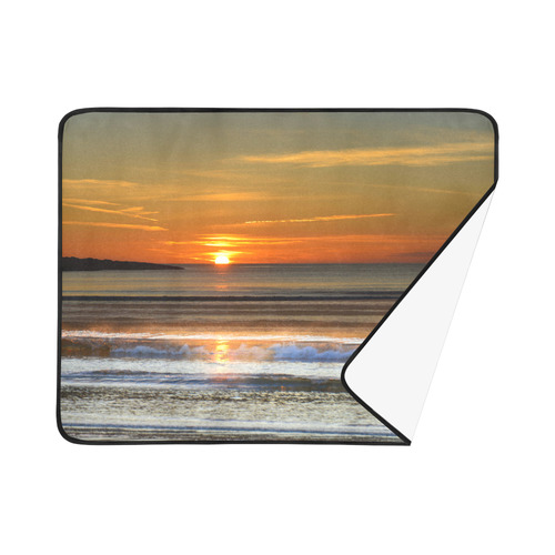 Sunset on teh Beach Beach Mat 78"x 60"