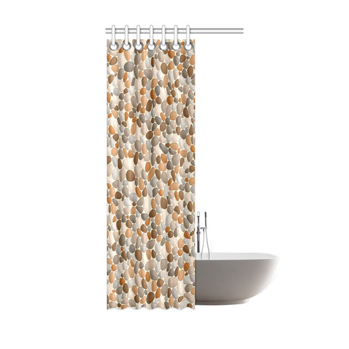 Beach Pebbles Abstract Pattern by ArtformDesigns Shower Curtain 36"x72"