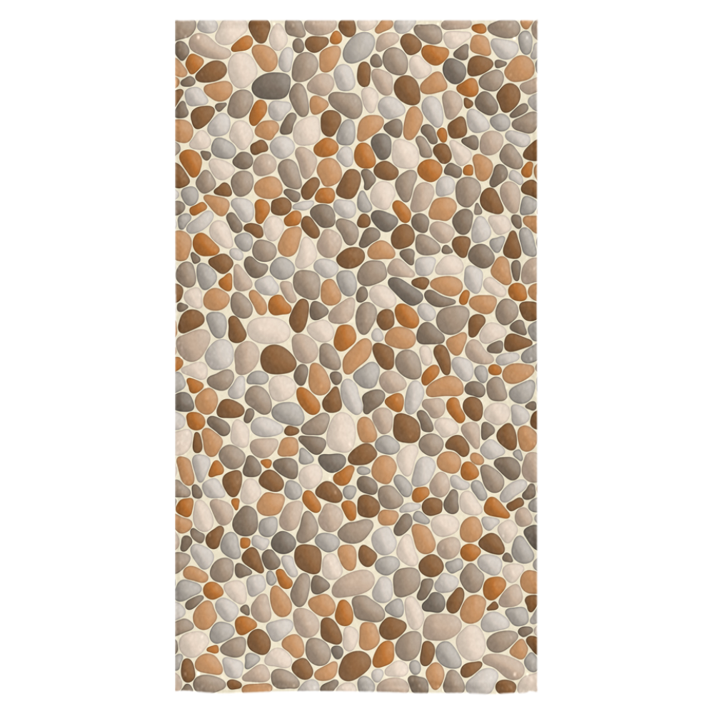 Beach Pebbles Abstract Pattern by ArtformDesigns Bath Towel 30"x56"
