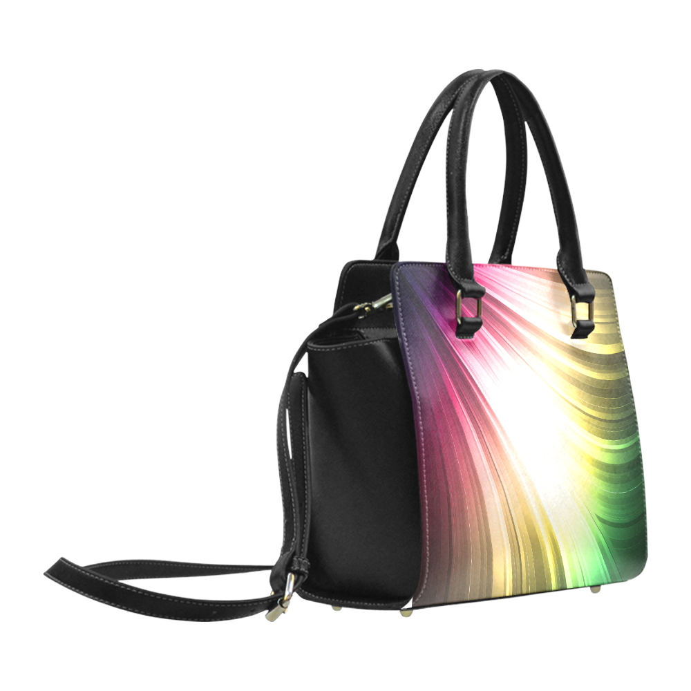 Color Waves Classic Shoulder Handbag (Model 1653)