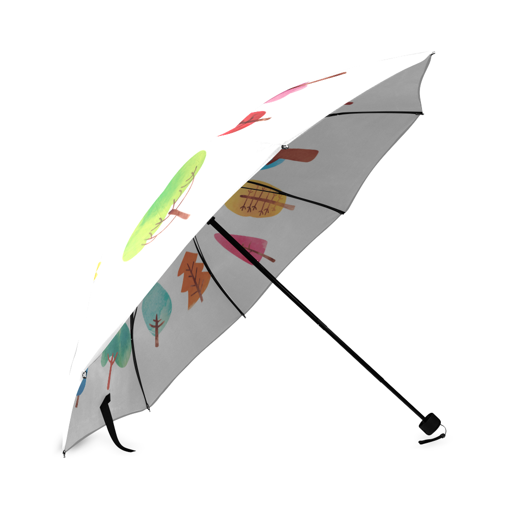 happy trees Foldable Umbrella (Model U01)