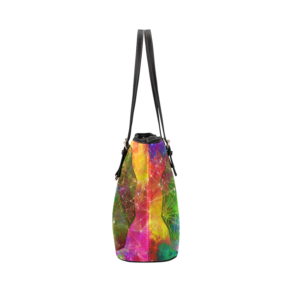 galaxy Leather Tote Bag/Large (Model 1651)