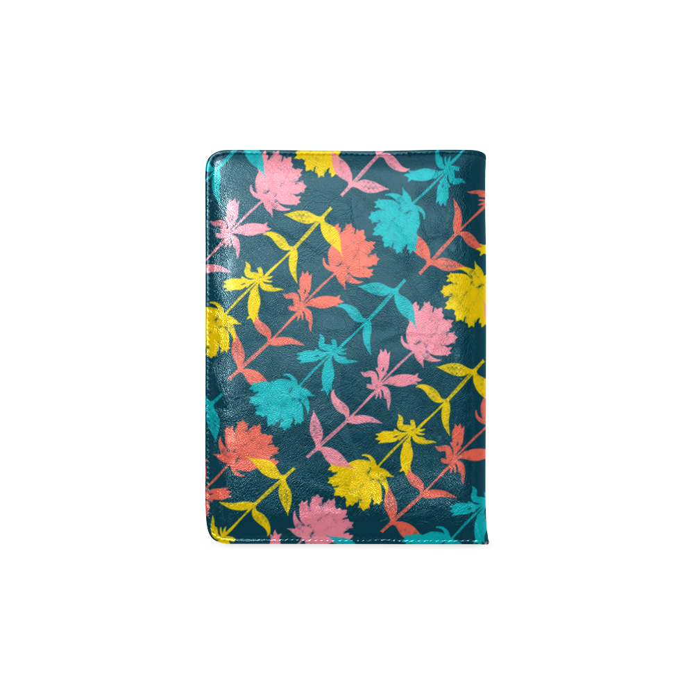 Colorful Floral Pattern Custom NoteBook A5