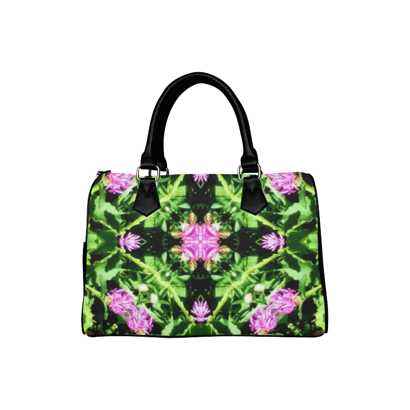 Floral 1 Boston Handbag (Model 1621)