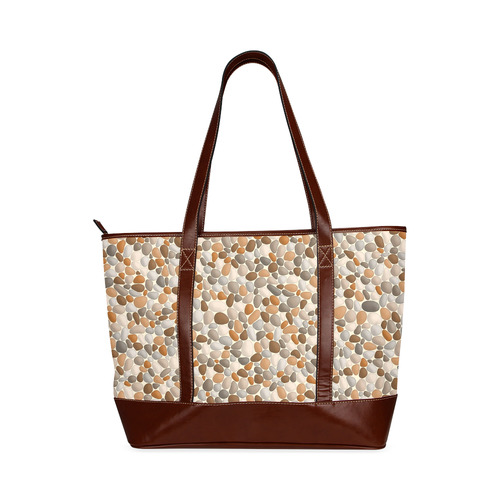 Beach Pebbles Abstract Pattern by ArtformDesigns Tote Handbag (Model 1642)